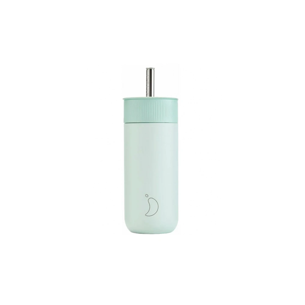 Chilly’s Series 2 Switch Ποτήρι Θερμός Με Καλαμάκι Lichen Green 500ml