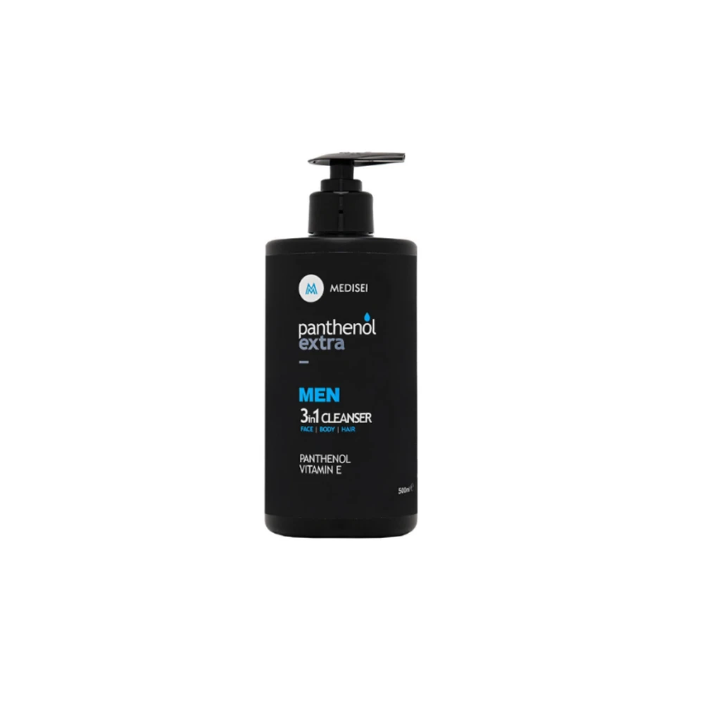Panthenol Extra Men 3in1 Cleanser Ανδρικό Καθαριστικό Για Πρόσωπο Σώμα & Μαλλιά 500ml