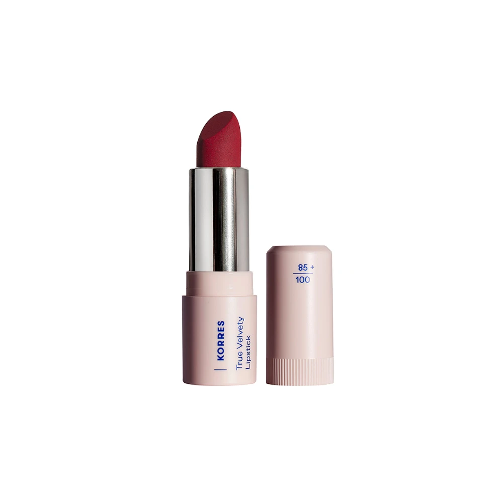 Korres True Velvety Lipstick Κραγιόν 55 Vivid Red 3gr