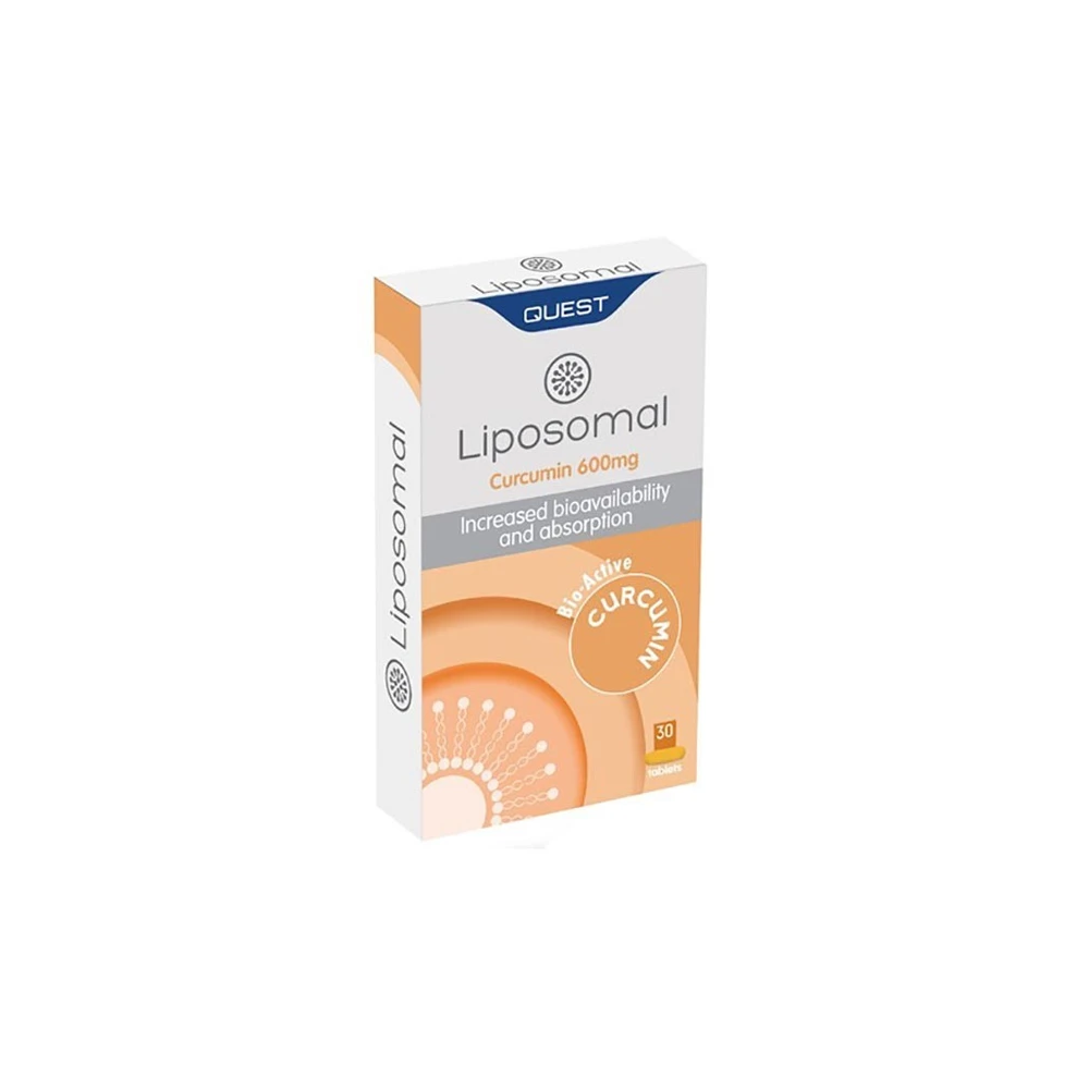Quest Liposomal Curcumin 600mg Λιποσωμική Κουρκουμίνη 30 ταμπλέτες