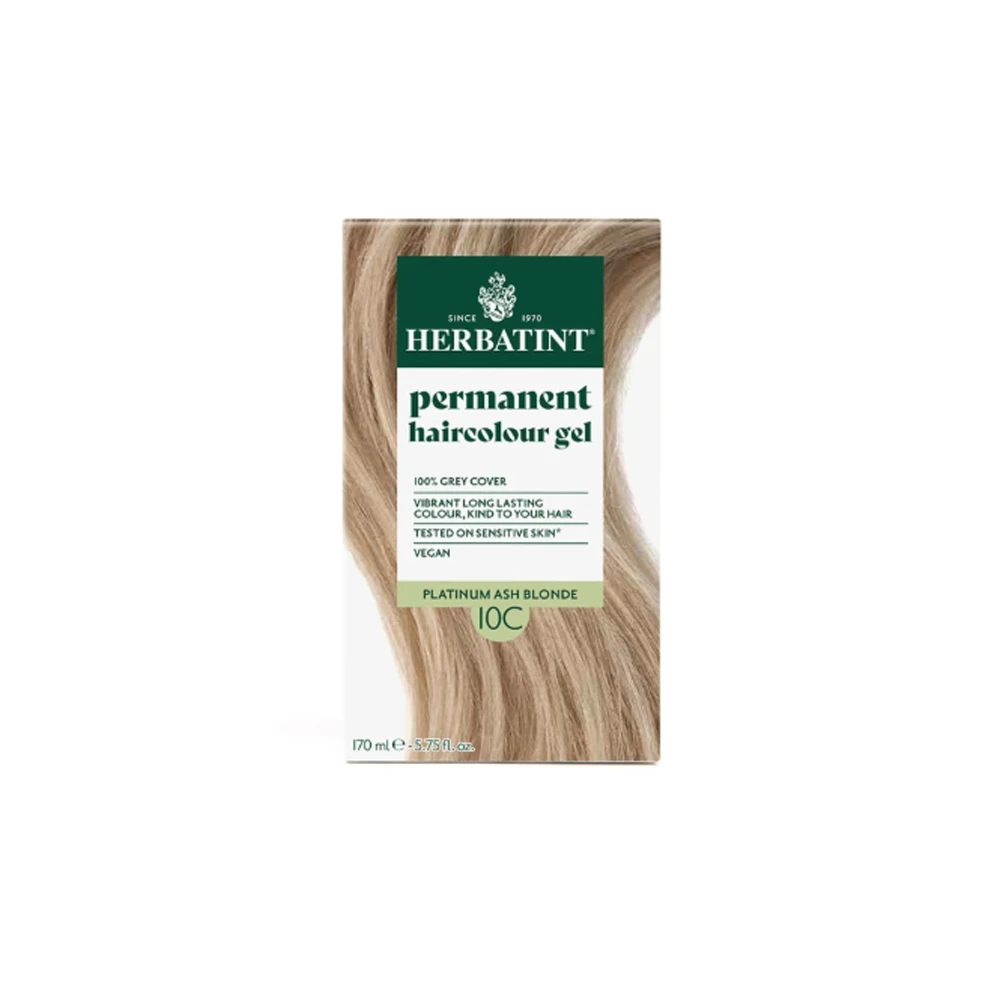Herbatint Permanent Haircolor Gel 10C Platinum Ash Blonde 170ml