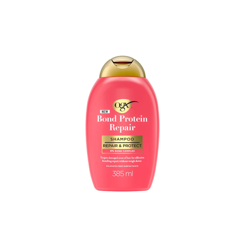 Ogx Bond Protein Repair Shampoo Σαμπουάν Επανόρθωσης & Προστασίας Για Ξηρά & Ταλαιπωρημένα Μαλλιά 385ml