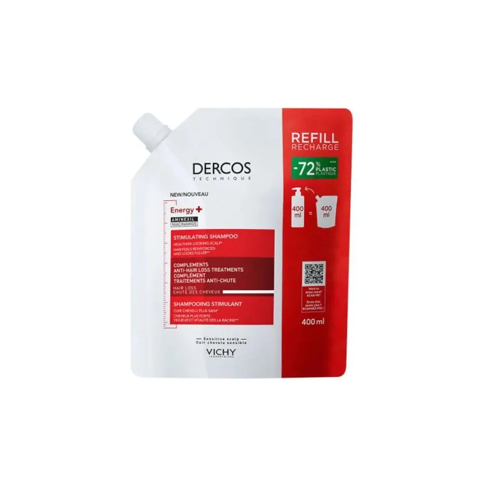 Vichy Dercos Energy+ Δυναμωτικό Σαμπουάν Κατά Της Τριχόπτωσης Ανταλλακτικό 400ml