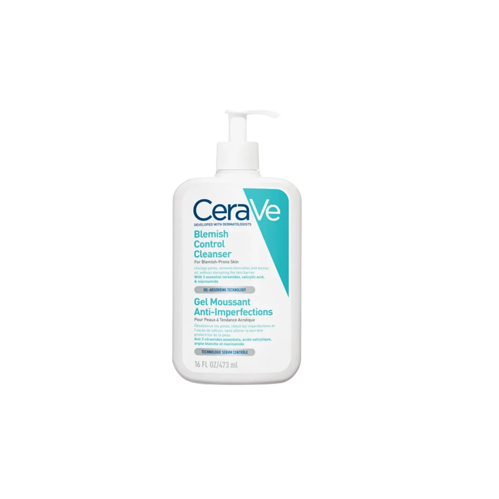 CeraVe Blemish Control Face Cleanser Τζελ Καθαρισμού Προσώπου Για Επιδερμίδες Με Ατέλειες 473ml