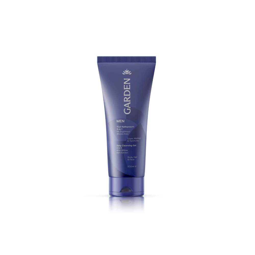 Garden Men Cleansing Gel 3 In 1 With Willow Bark Extract 200ml