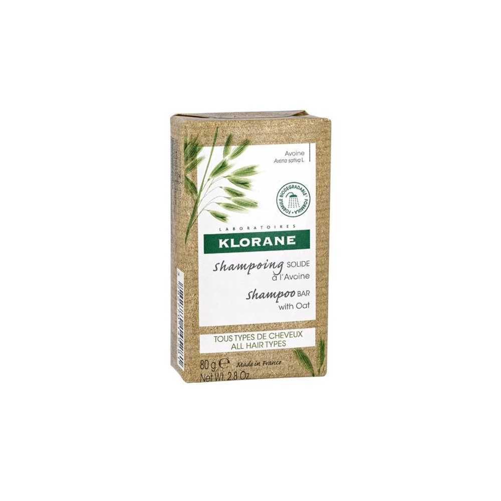 ΔΩΡΟ Klorane Shampoo Bar Στέρεο Σαμπουάν με Γαλάκτωμα Βρώμης 80gr