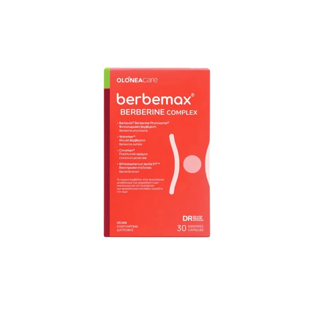 Olonea Berbemax Berberine Complex Συμπλήρωμα Διατροφής Για Μεταβολική Ισορροπία 30 κάψουλες