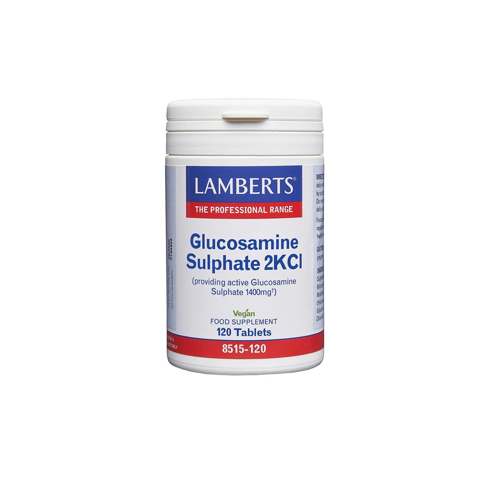 Lamberts Glucosamine Sulphate 2KCl Συμπλήρωμα Διατροφής Γλυκοζαμίνης Για Την Καλή Υγεία Των Χόνδρων Των Αρθρώσεων 120 ταμπλέτες