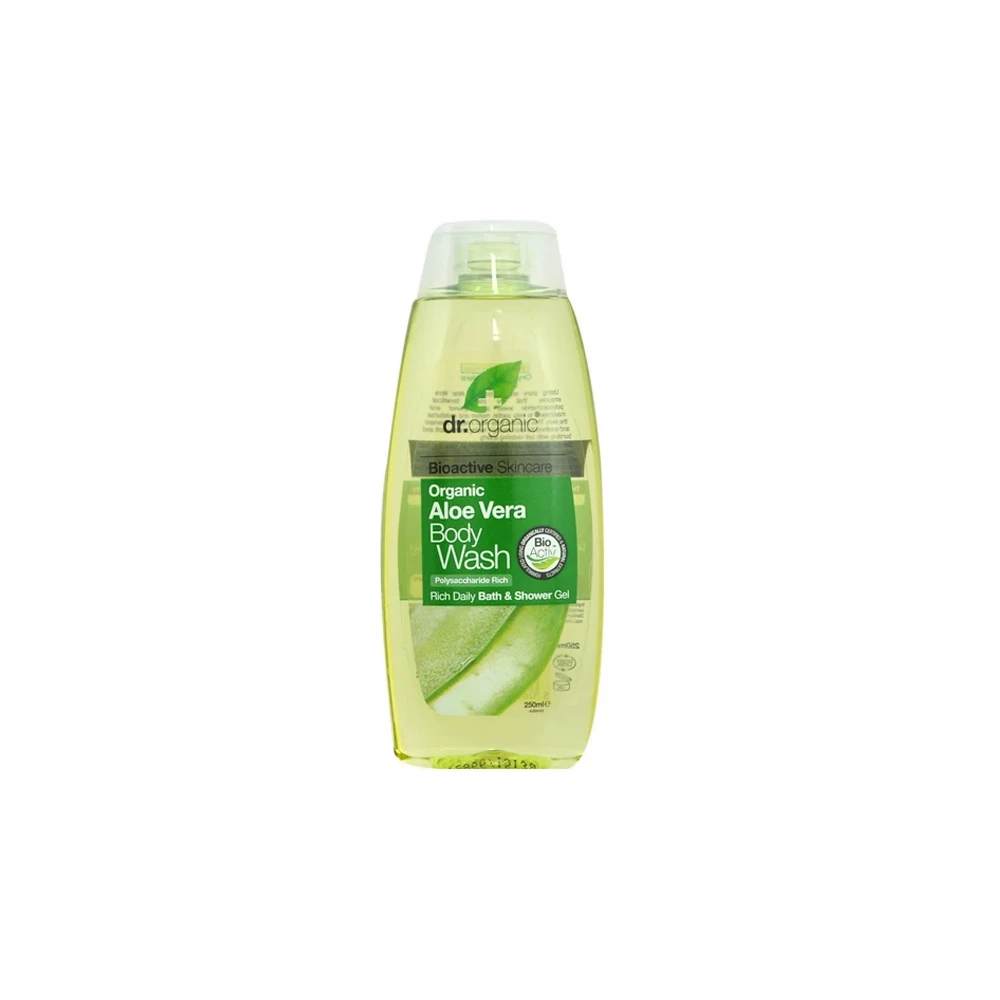 Dr.Organic Aloe Vera Body Wash Αφρόλουτρο Με Βιολογική Αλόη Βέρα 250ml