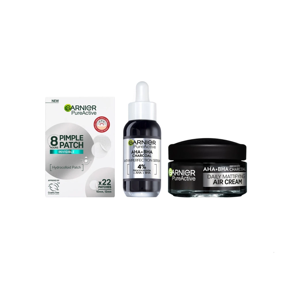 Garnier Promo Skinactive Daily Mattifying 3In1 Air Cream Κρέμα Προσώπου 50ml & Anti-Imperfection Serum Ορός Προσώπου 30ml & Invisible Pimple Patch Αόρατα Υδροκολλοειδή Επιθέματα 22 τεμάχια