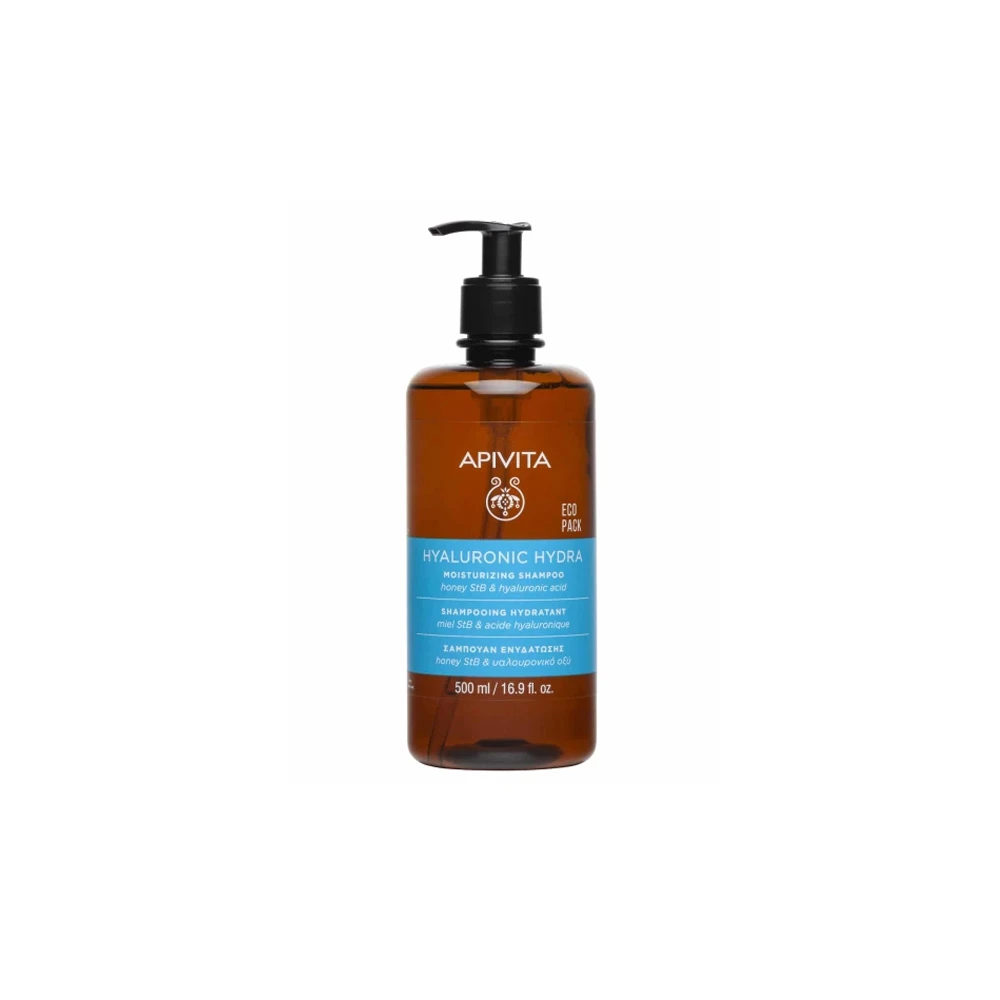 Apivita Hyaluronic Hydra Moisturizing Shampoo Eco Pack 500ml