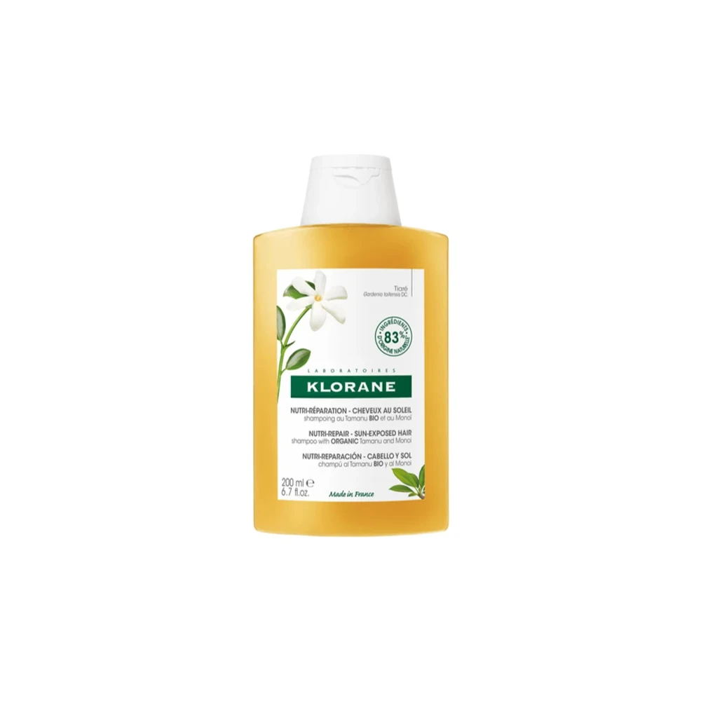 Klorane Monoi Sun Radiance Hair Care Σαμπουάν Θρέψης & Επανόρθωσης 200ml