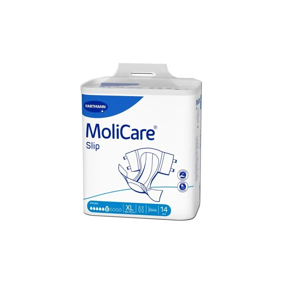 MoliCare Flash Slip Extra Plus Πάνες Ακράτειας Ημέρας Extra Large (150-175cm) 14 τεμάχια