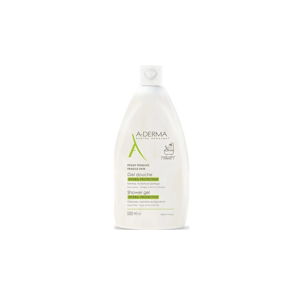 A-Derma Hydra-Protective Shower Gel Υδατό Προστατευτικό Τζελ Καθαρισμού 500ml