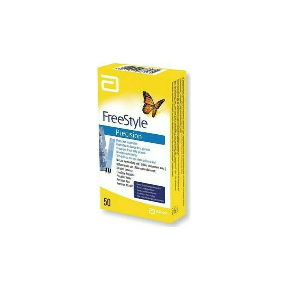 Abbott Freestyle Precision Ταινίες Μέτρησης Σακχάρου 50 τεμάχια
