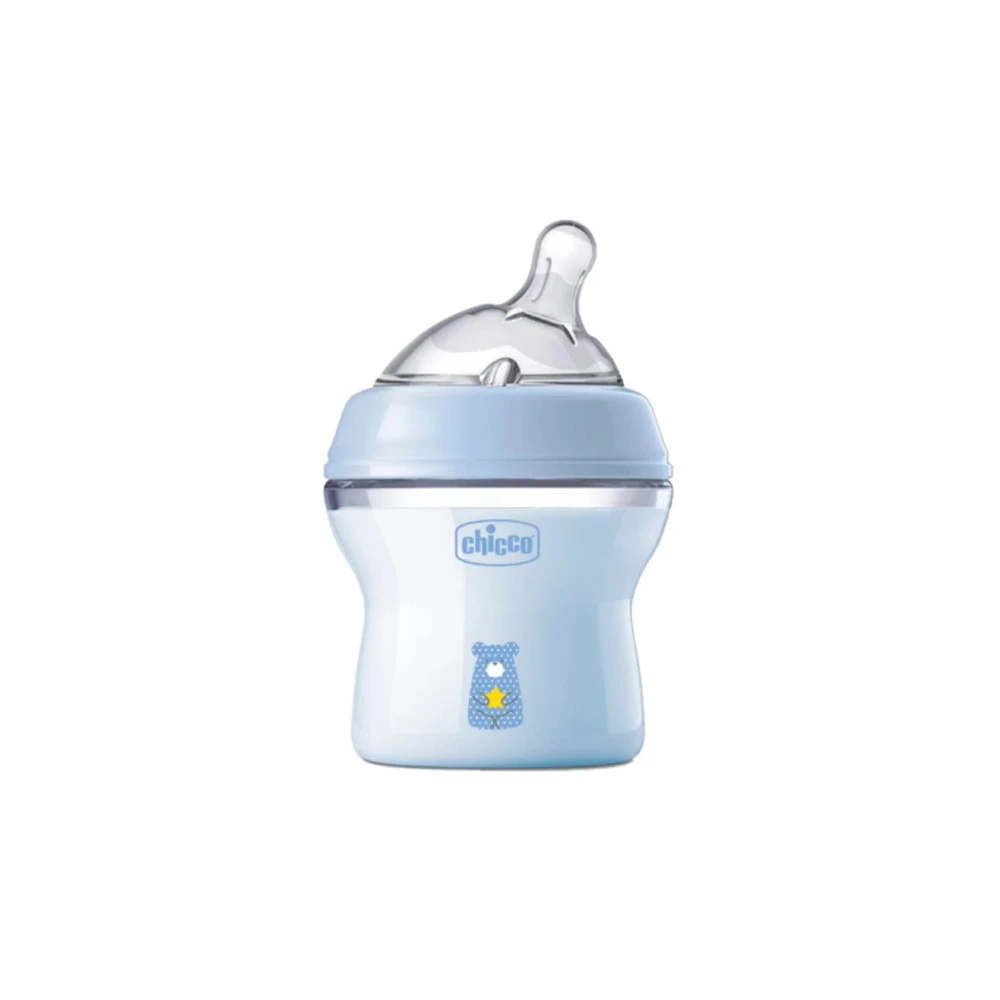 Chicco Μπιμπερό Πλαστικό Natural Feeling Με Θηλή Σιλικόνης 0+ Μηνών 150ml