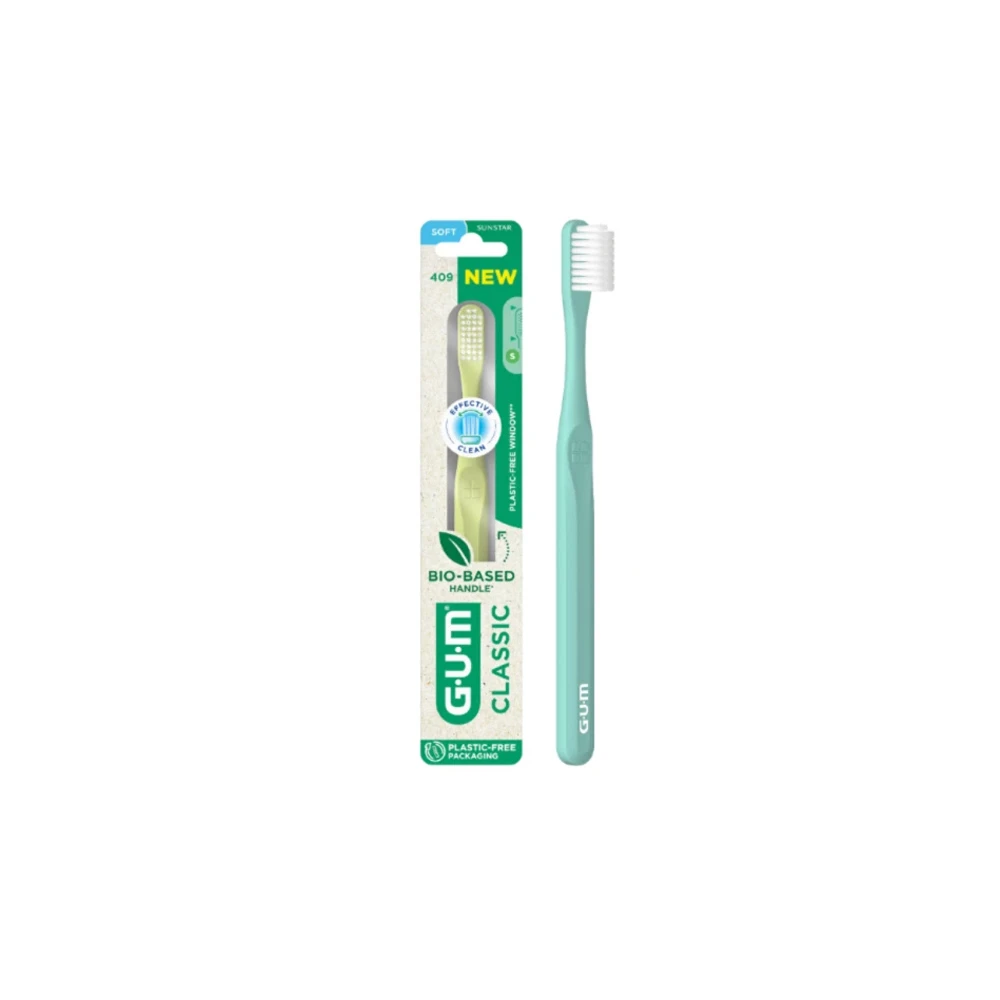 Gum 408 Classic Compact Ultra Soft Toothbrush with Small Head 1 piece