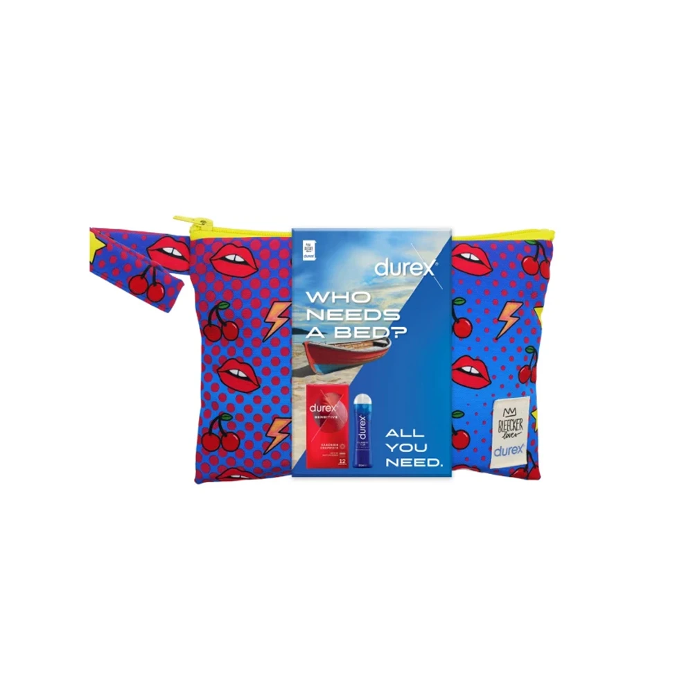 Durex Promo All You Need Summer Kit Sensitive Condoms 12 pieces & Classic H2O Lubricant 50ml
