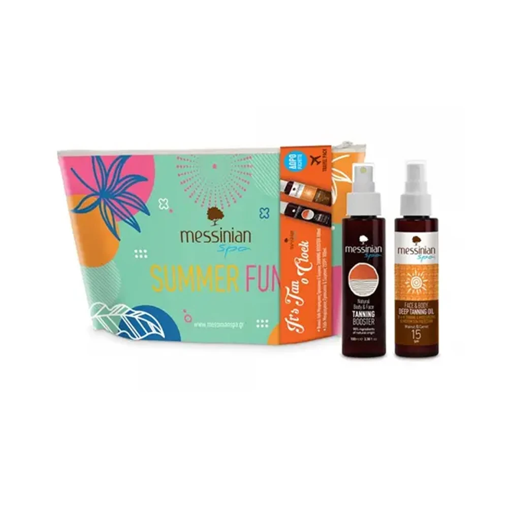 Messinian Spa Promo Summer Fun Deep Tanning Oil SPF15 100ml & Tanning Booster 100ml