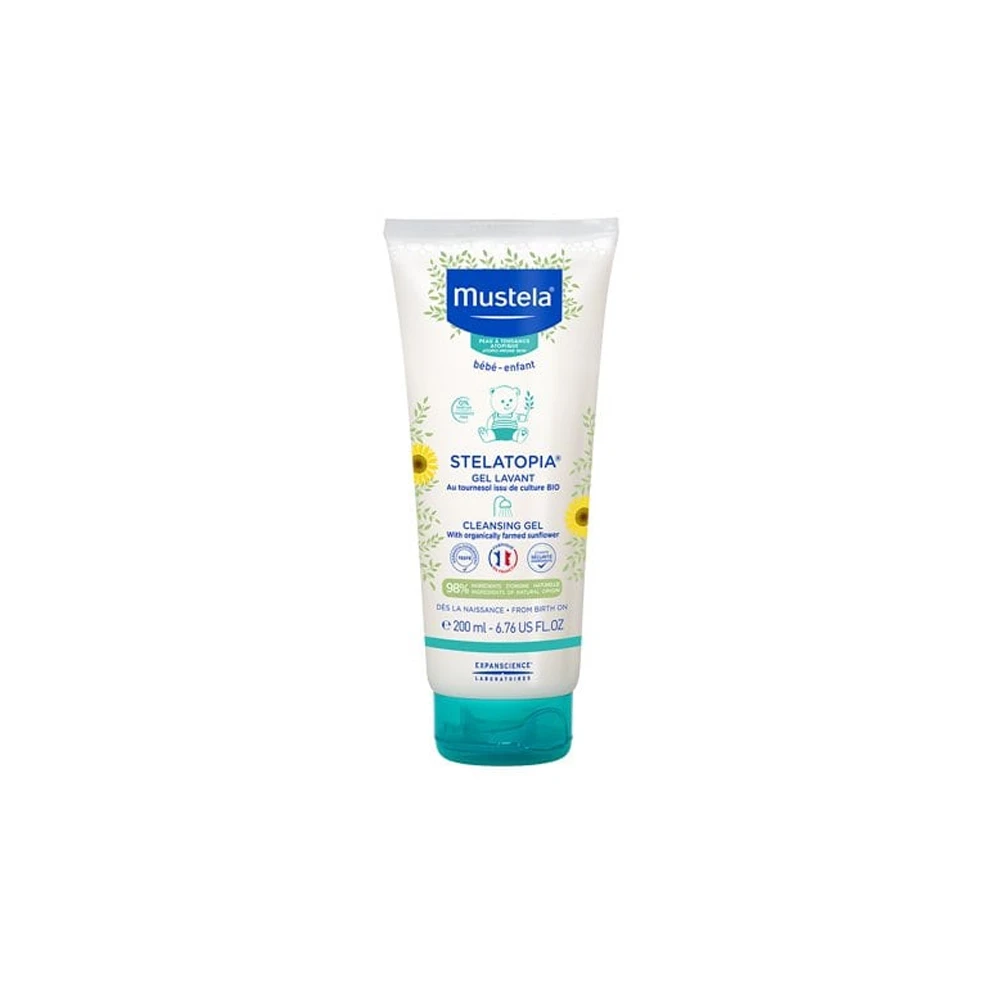 Mustela Stelatopia Gel Lavant Cleansing Gel Αφροντούς Για Σώμα & Μαλλιά 200ml
