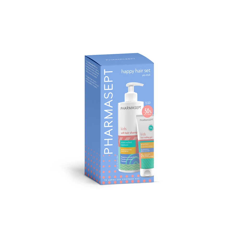 Pharmasept Promo (-50% Off Second Product) Kids Soft Hair Shampoo 400ml & Soft Hair Styling Gel 100ml