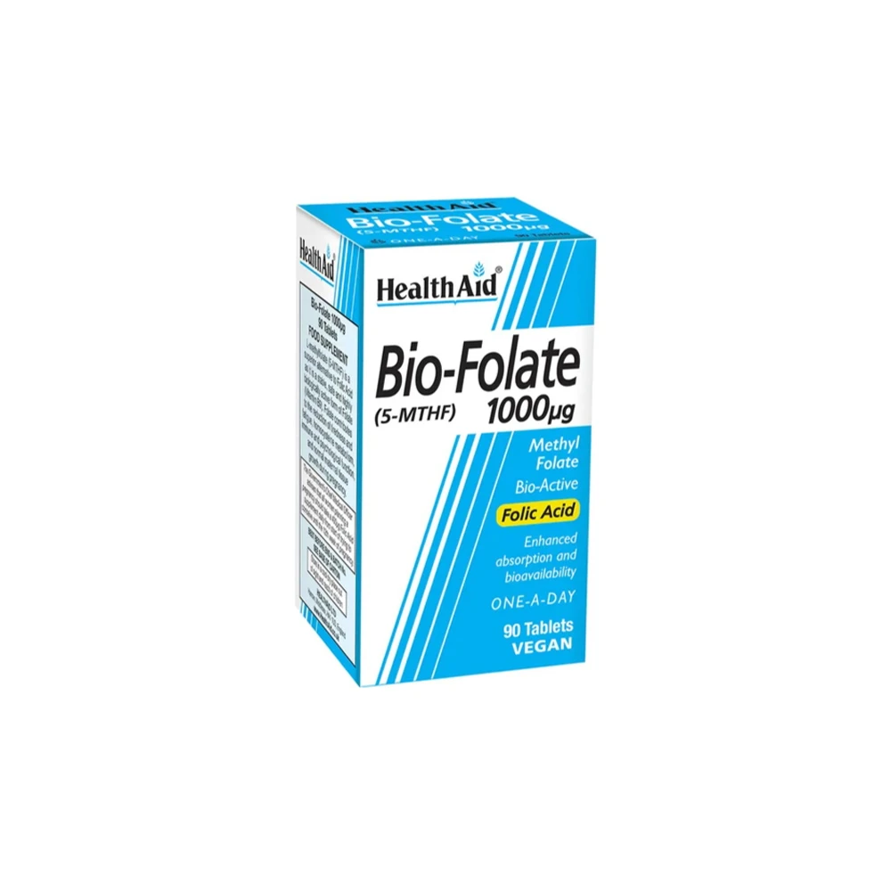 Health Aid Bio-Folate 1000mg 90 tabs
