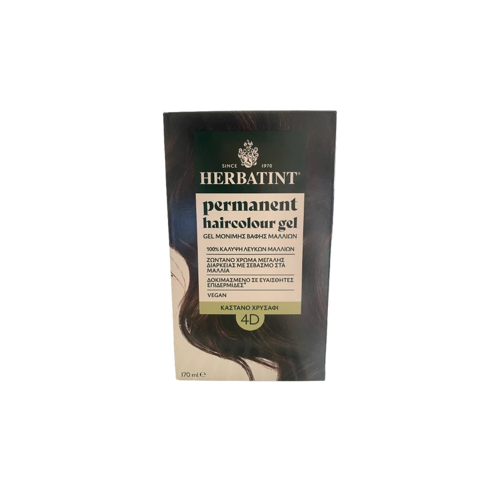 Herbatint Permanent Haircolour Gel 4D Golden Brown 170ml