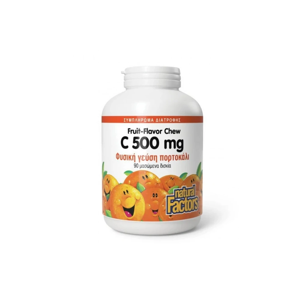 Natural Factors Fruit-Flavor Chew C 500mg 90 chewable tablets