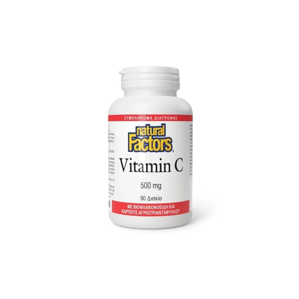 Natural Factors Vitamin C 500mg Βιταμίνη C 90 ταμπλέτες