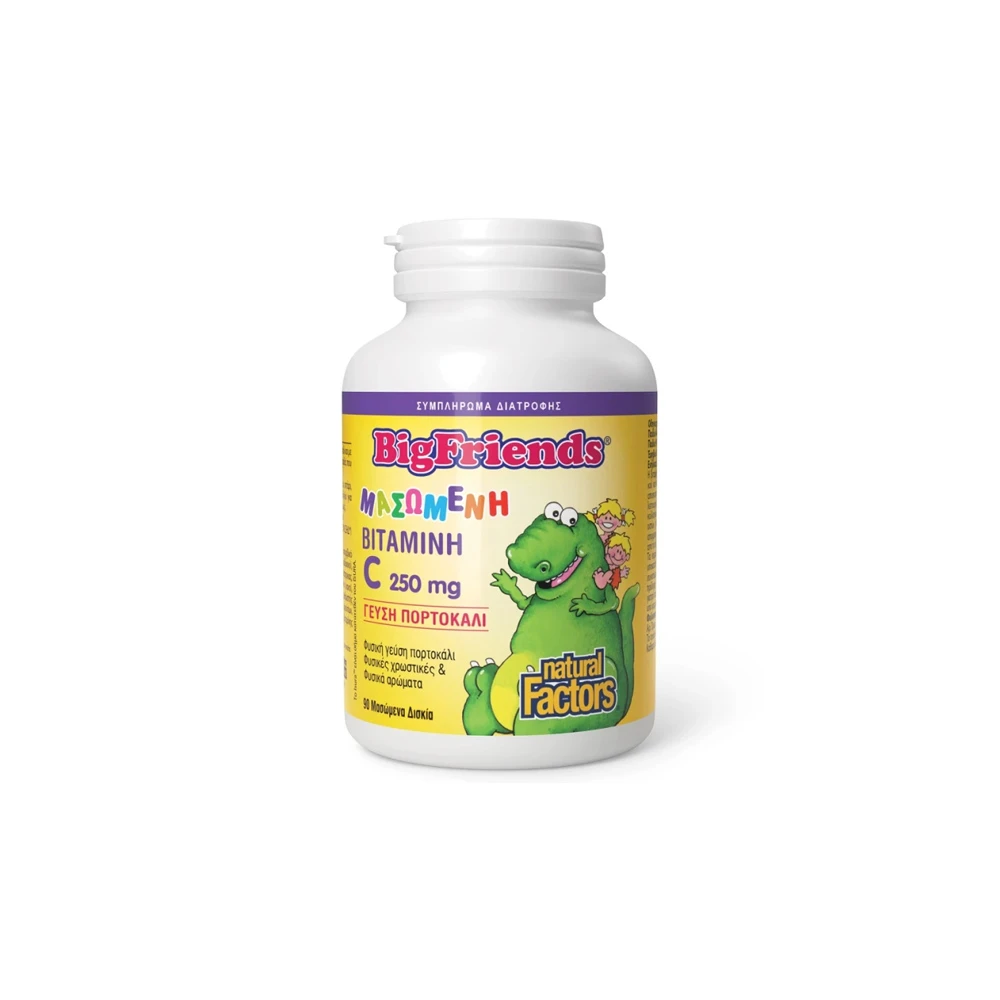 Natural Factors Big Friends Vitamin C 250mg 90 chewable tablets