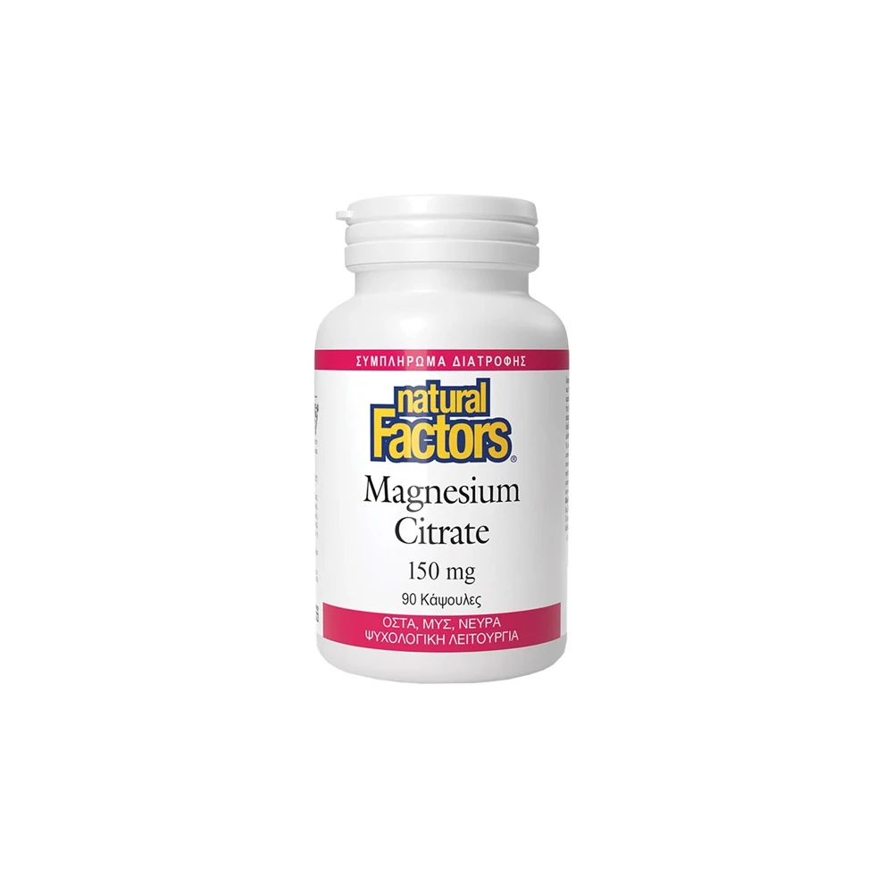 Natural Factors Magnesium Citrate 150mg 90 caps