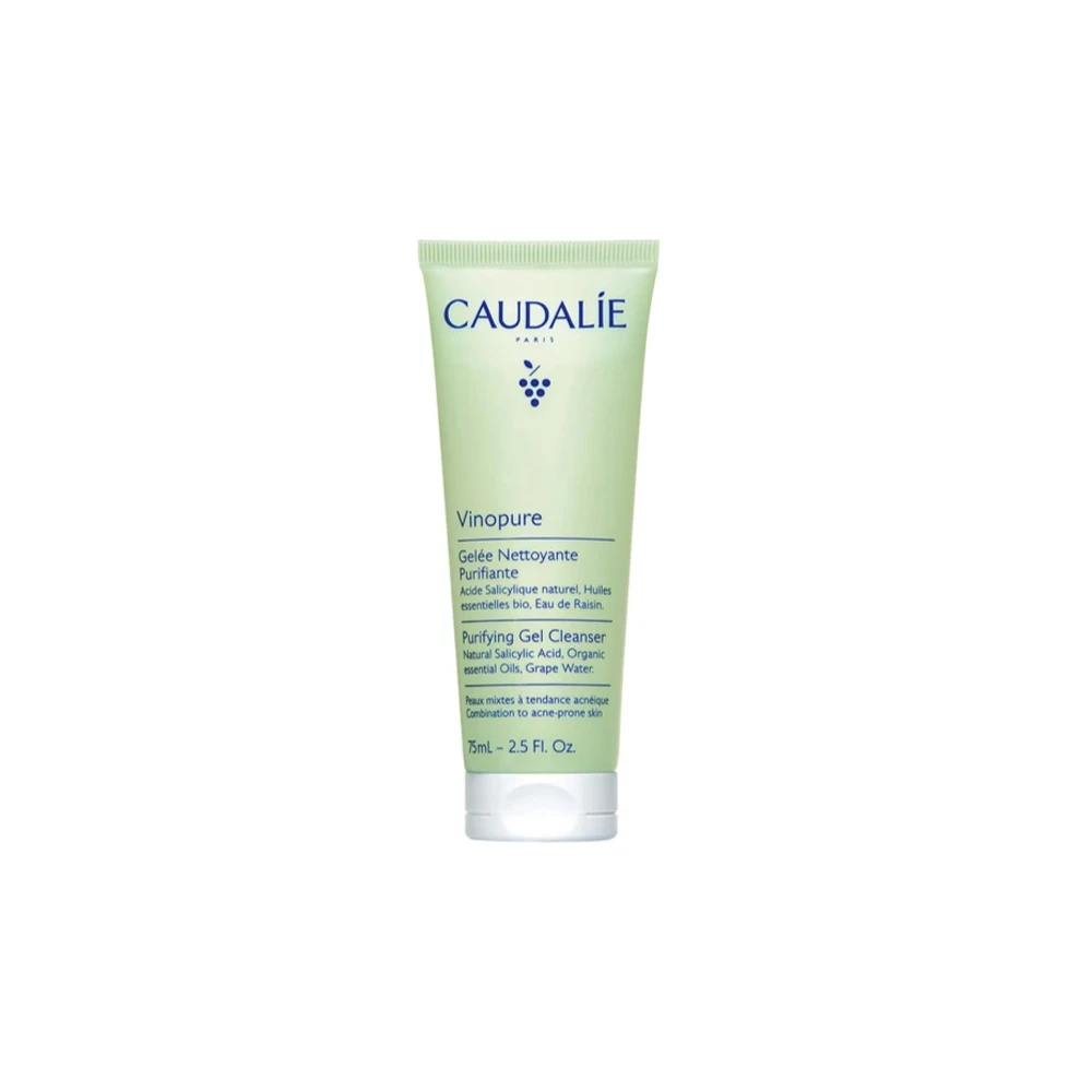 Caudalie Vinopure Purifying Gel Cleanser Καθαριστικό Προσώπου Κατά Των Ατελειών 75ml