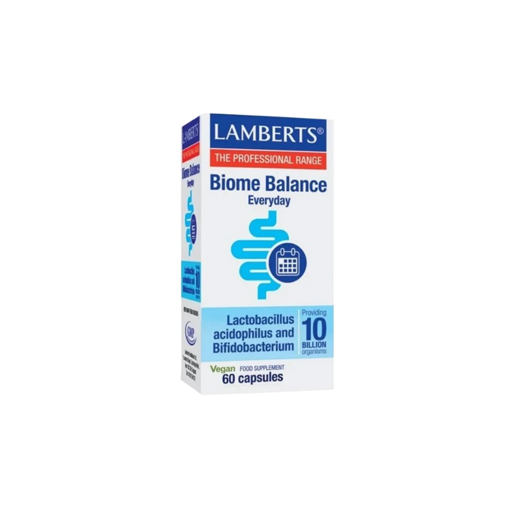 Lamberts Biome Balance Everyday Συμπλήρωμα Διατροφής Για Την Υποστήριξη Του Εντέρου 60 κάψουλες
