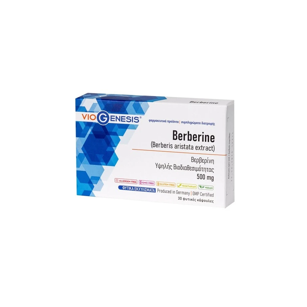 VioGenesis Berberine 500mg 30 vegan caps