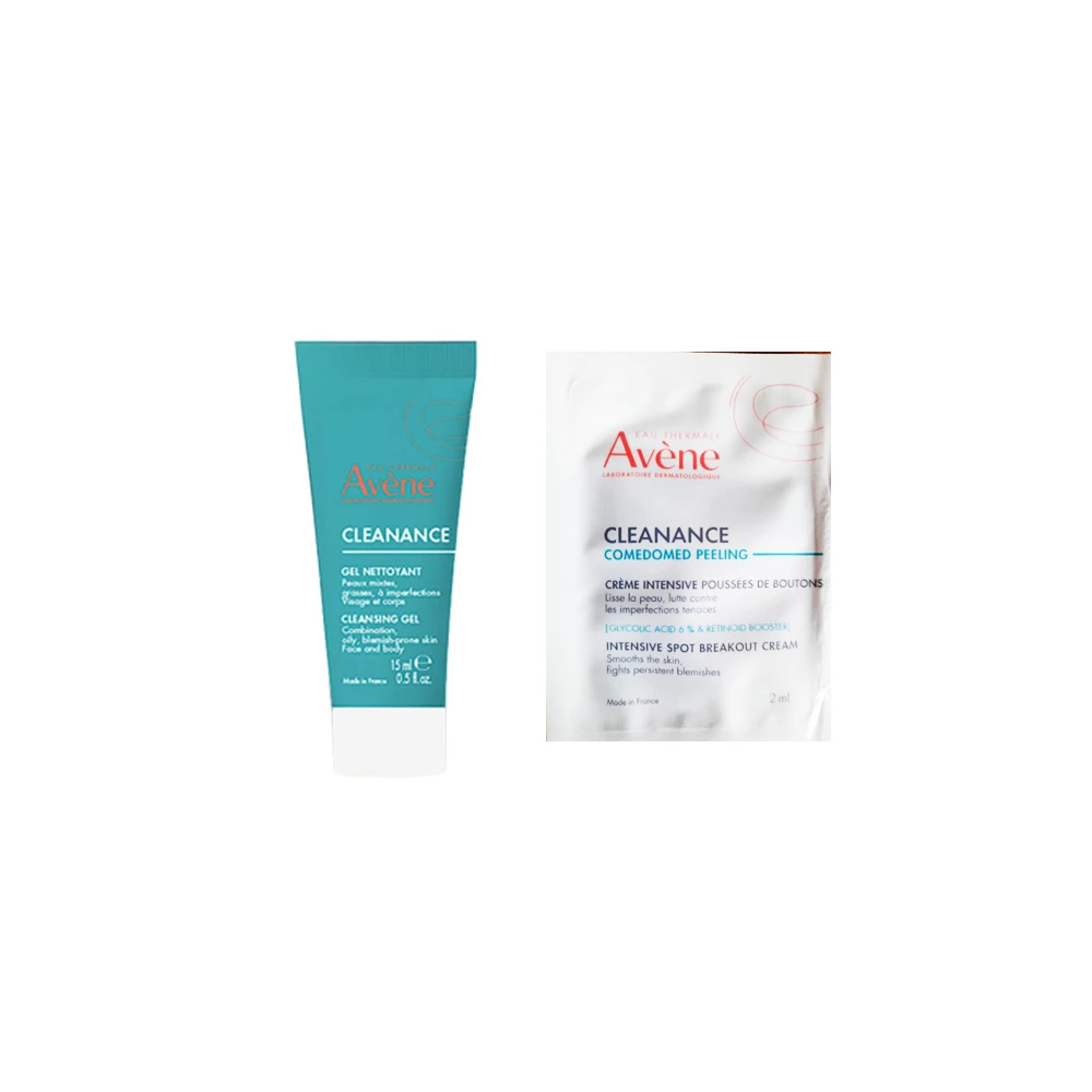 G - Avene Cleanance Gel Nettoyant 15ml & Avene Comedomed Peeling 2ml