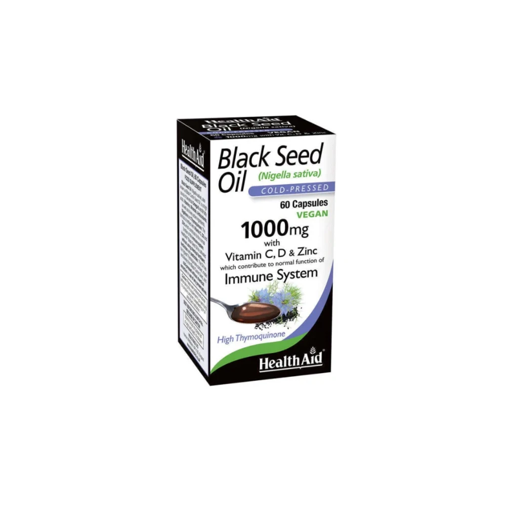 Health Aid Black Seed Oil 1000mg 60 caps