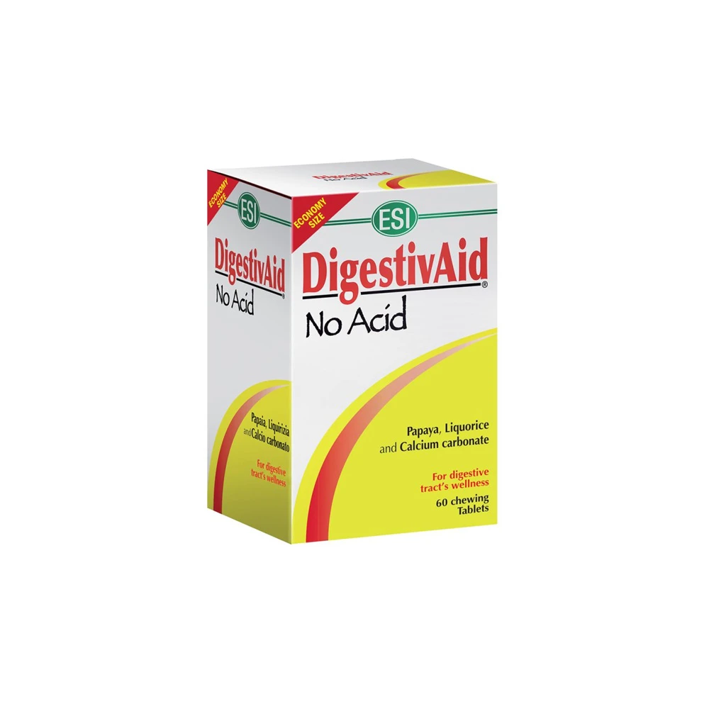 Esi Digestiv Aid No Acid 60 chewable tablets