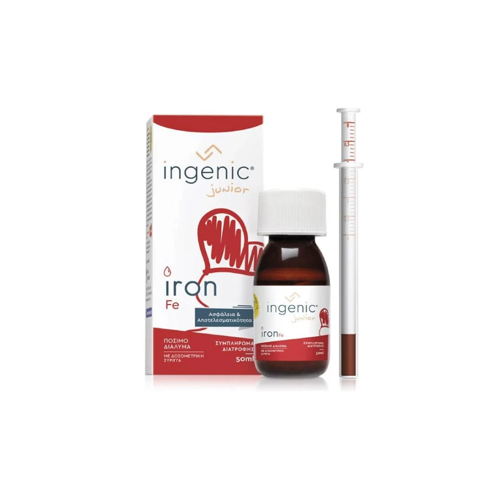 Ingenic Junior Iron Πόσιμο Διάλυμα Σιδήρου 50ml