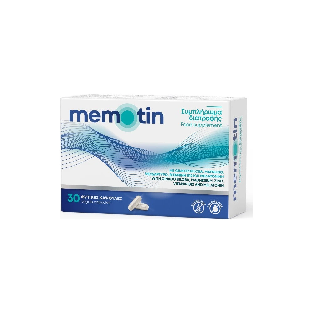 BioAxess Memotin Συμπλήρωμα Διατροφής Για Την Μνήμη & Τις Εμβοές 30 φυτικές κάψουλες