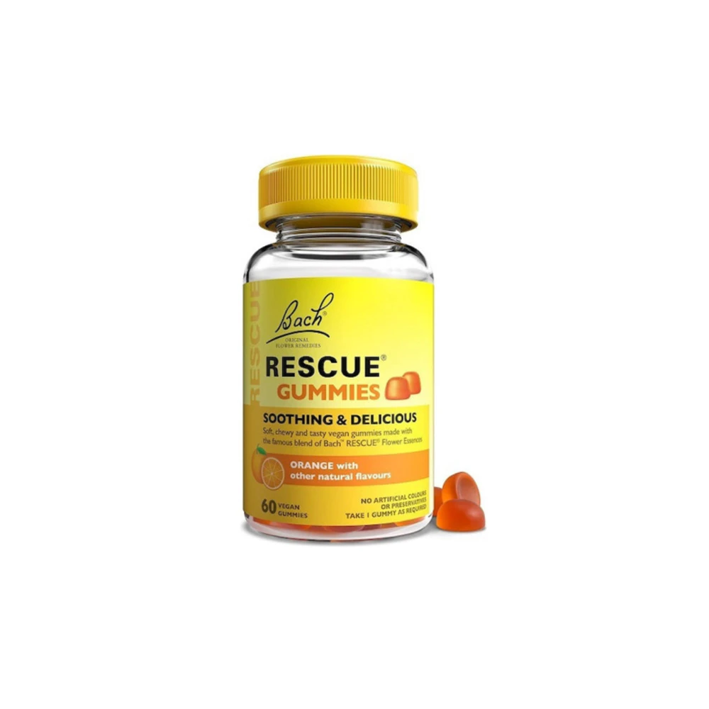 Dr. Bach Rescue Remedy Stress Gummies Orange Ζελεδάκια Με γεύση Πορτοκάλι & Ανθοϊάματα 60 ζελεδάκια