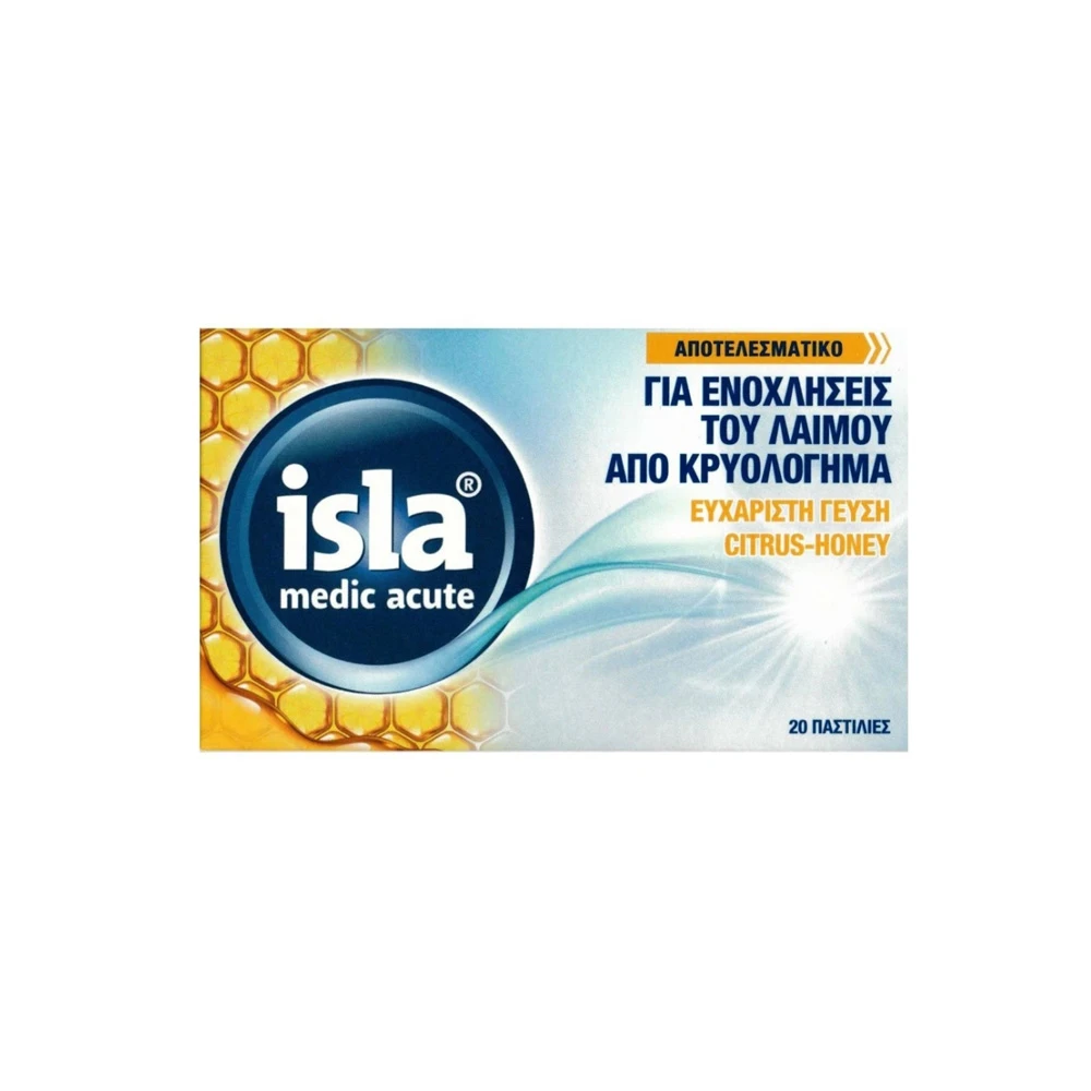 Isla Medic Acute Citrus & Honey 20 lozenges
