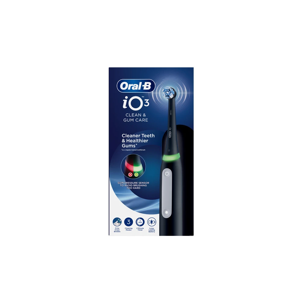 Oral-B iO 3 Black Electric Toothbrush 1 piece