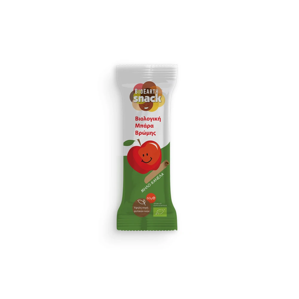 Bioearth Oatmeal Bar Apple Cinnamon 60gr