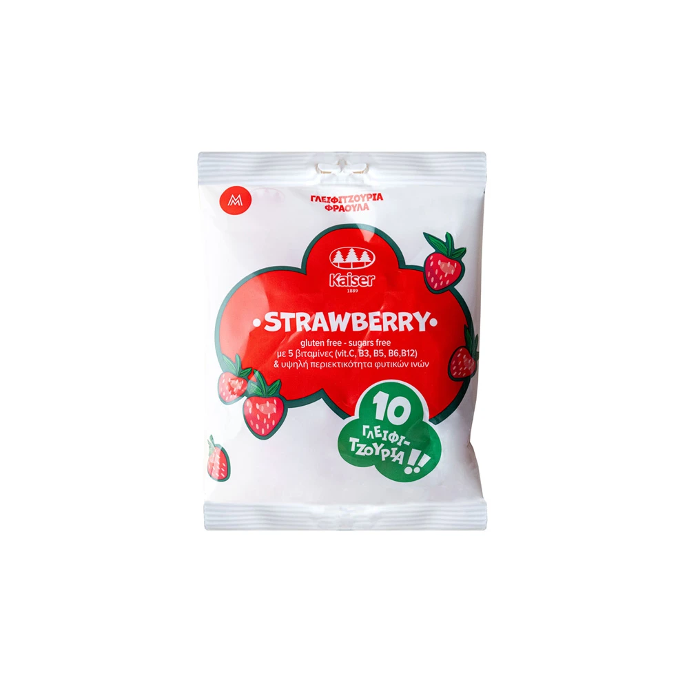 Kaiser Strawberry Lollipops 10 pieces