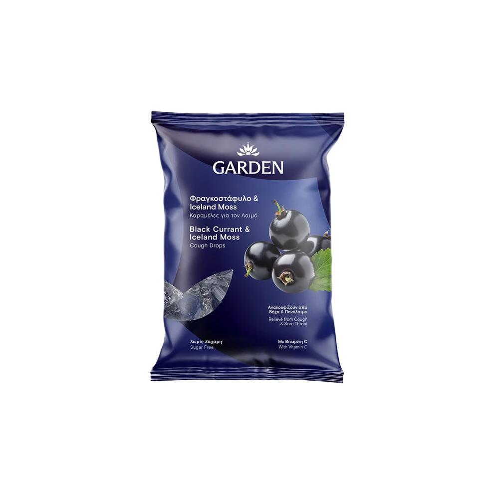 Garden Καραμέλες Λαιμού Φραγκοστάφυλο & Iceland Moss 60gr