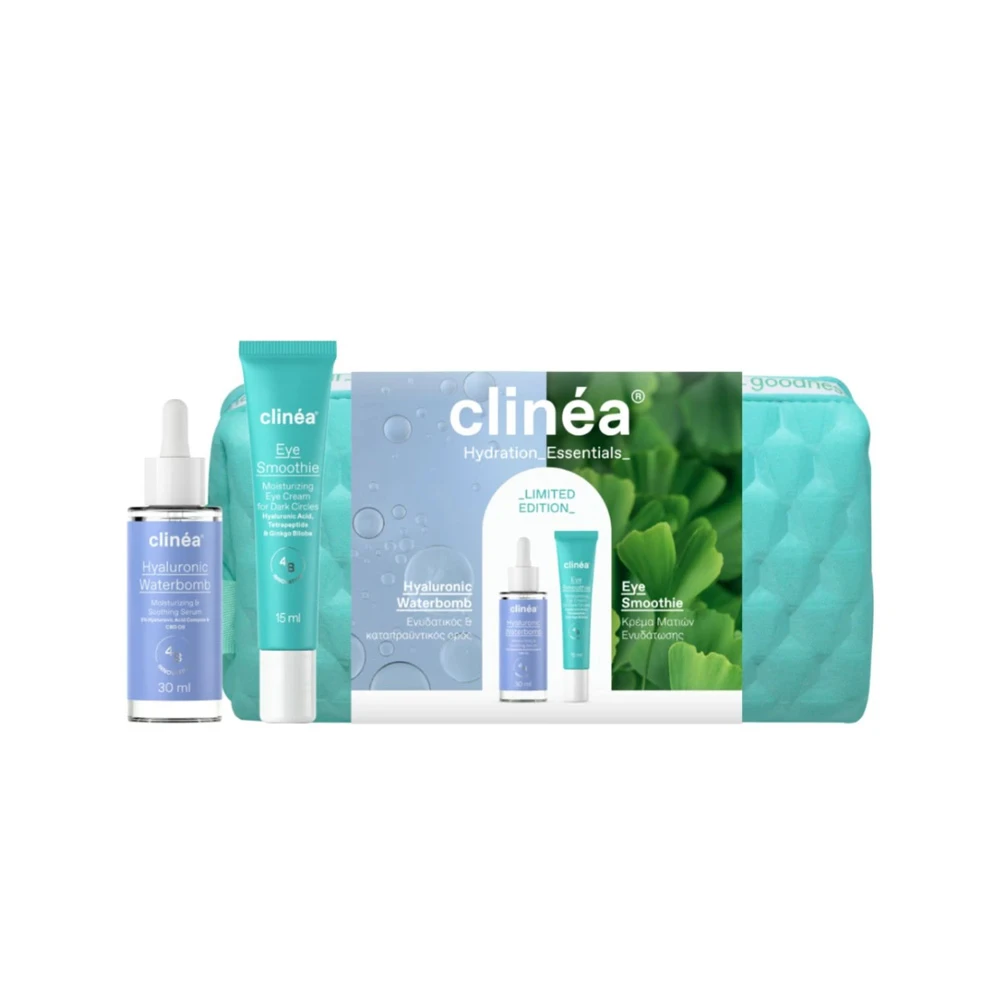 Clinéa Promo Limited Edition Gift Set Hydration Essentials Hyaluronic Waterbomb Oρός Προσώπου 30ml & Κρέμα Ματιών Eye Smoothie 15ml