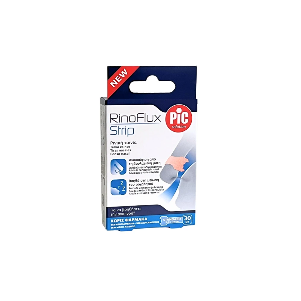 Pic Solution RinoFlux Nasal Breathing Strips Standard 30 pieces