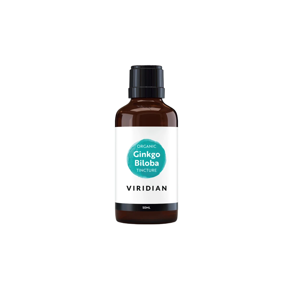Viridian Organic Ginkgo Biloba Tincture Συμπλήρωμα Διατροφής Για Την Ενίσχυση Της Μνήμης & Την Καλή Λειτουργία Του Εγκεφάλου 50ml