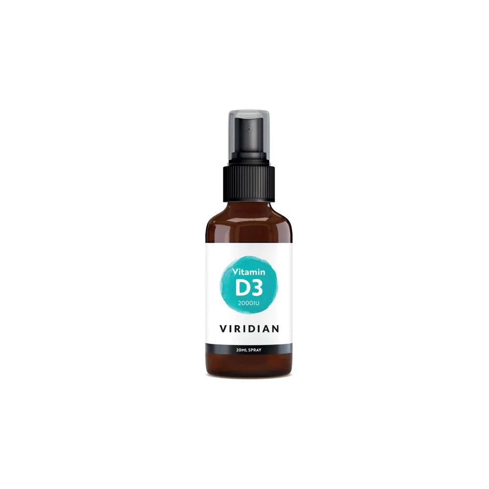 Viridian Vitamin D3 2000iu Spray, Συμπλήρωμα Διατροφής Με Βιταμίνη D3 Σε Σπρέι 20ml