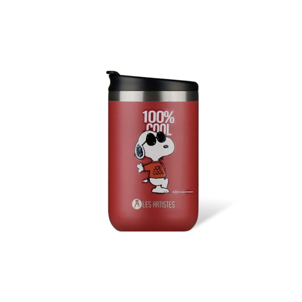 Les Artistes Stainless Steel Thermos Mug Cool Snoopy Red 350ml